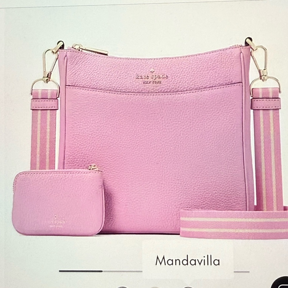 NWT KATE SPADE ROSIE MEDIUM SWINGPACK CROSSBODY IN MANDAVILLA. No Coin Purse